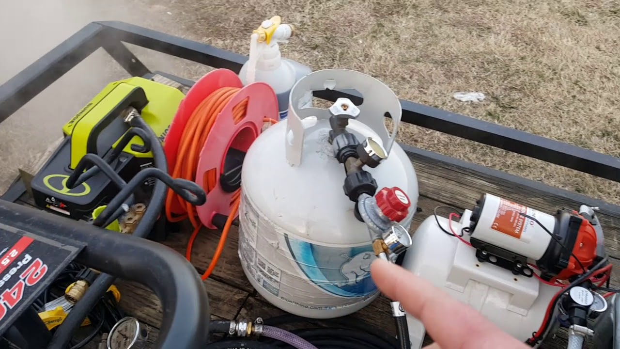 WHAT I USE TO PUMP WATER FROM MY TANK TO THE PRESSURE WASHER