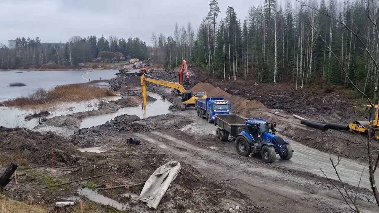 Kuraa, savea ja liejua! Silti urakka edistyy hyvin