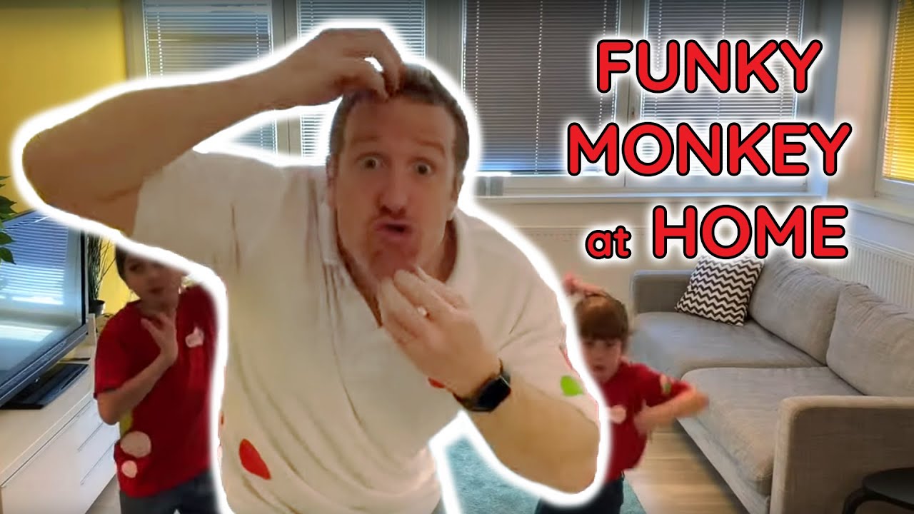 Sing the Funky Monkey At home with Steve and Maggie | Learn English