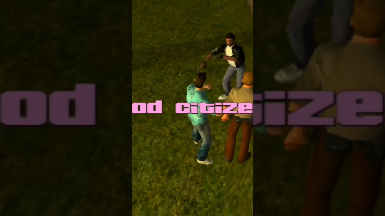 Side-by-Shoulder with the Police! Hunting Criminals in GTA Vice City 🚓🔥🤣 #fypシ #gtavicecity #shorts