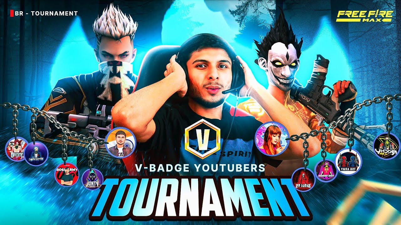 V-BADGE YOUTUBERS TOURNAMENT🤓| CREATOR CLASH | FULL MAP MOBILE TOURNAMENT📱 #nonstopgaming