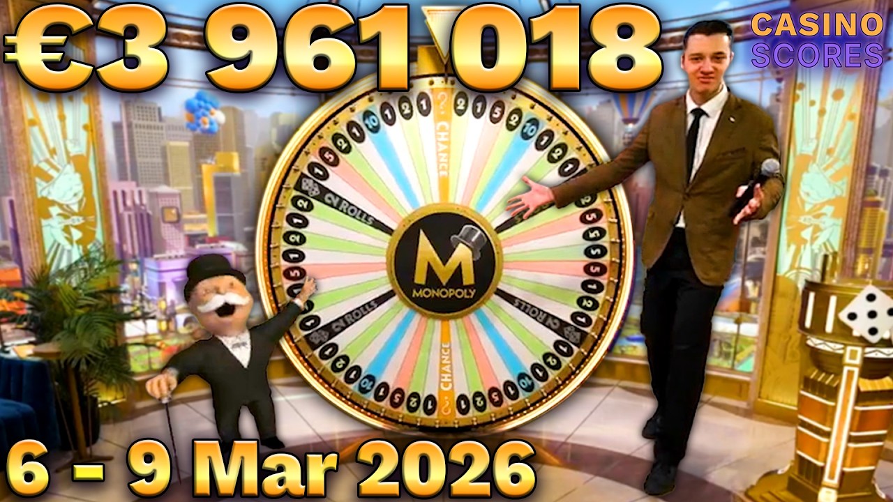 Big WINS on Monopoly LIVE & Fireball etc. (6th - 9th Mar 2026)