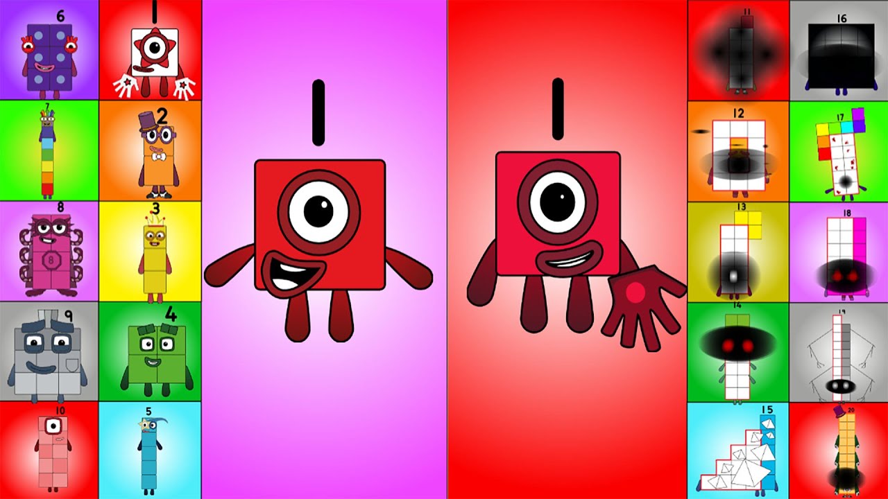 Mashup: Nonblocks Band Archversal Different vs Numberblocks Band Re-Take New!