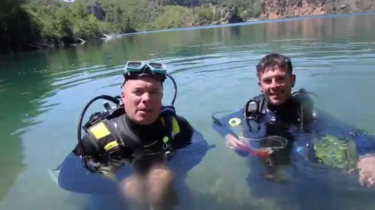 Buceo en el lago de Bolarque
