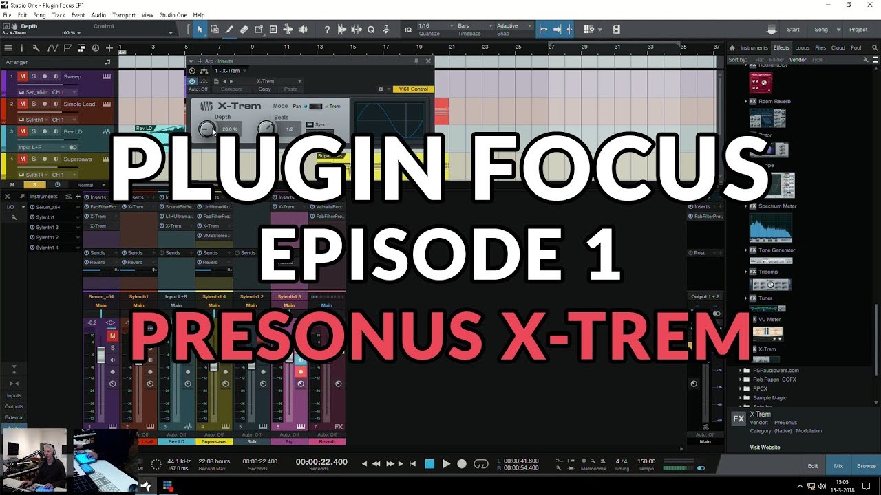 Plugin Focus EP1 Presonus X-Trem