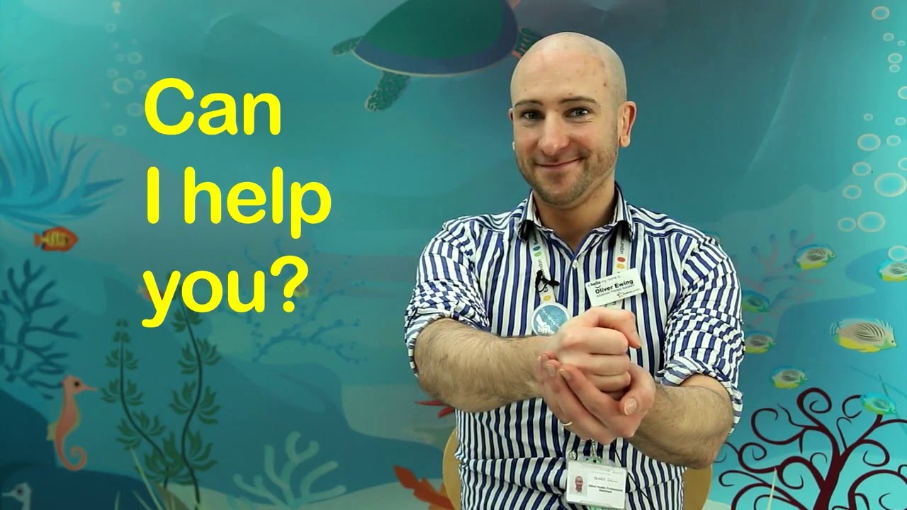 How to sign 'Can I help you?'