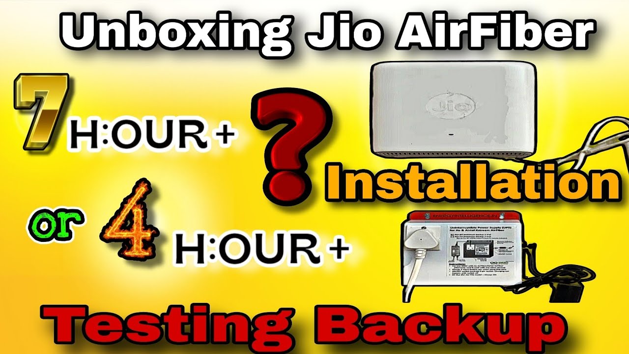 Best UPS for Jio Air Fiber Plus #unboxing #installation #backup #testing #kannadavlogs #dailyvlog