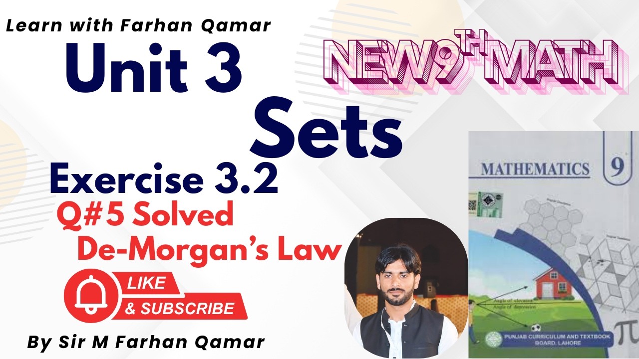9th Class Math Chapter 3 Exercise 3.2 Question 5 | Sets | Class 9 Maths Full Solution