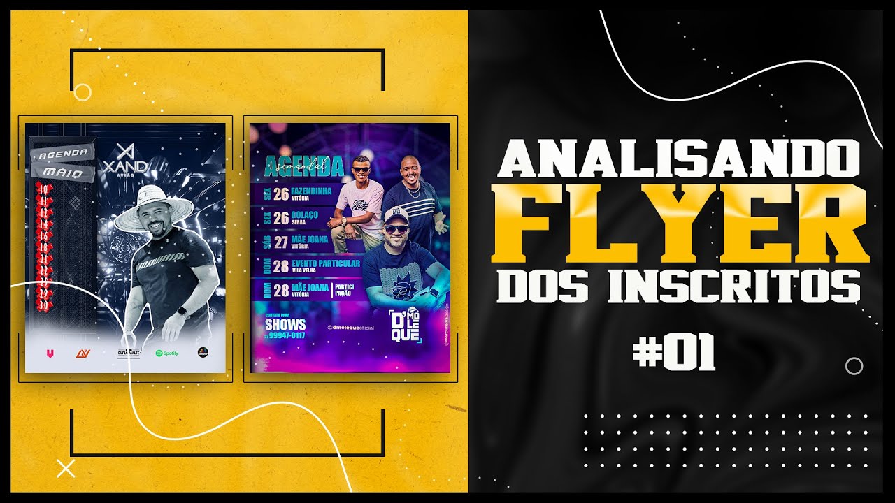 ANALISANDO FLYER DOS INSCRITOS (ao vivo) #01