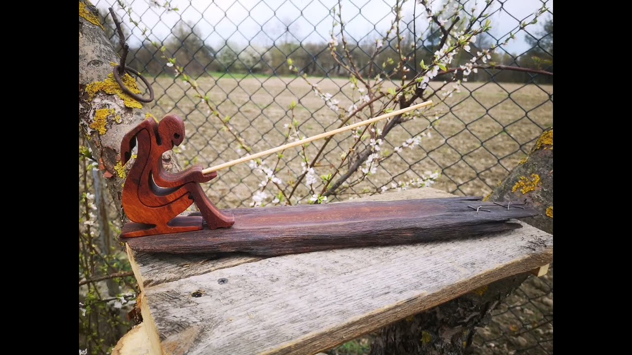 kadzidełko wyrzynarka włosowa DIY woodwork holzdeko decoration dekoracja ozdoba incense wood holz