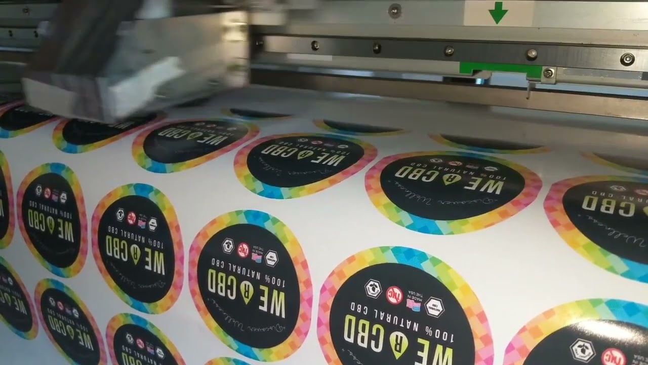 High Quality vinyl label for CBD company #labels #cannabispackaging #vinylstickers