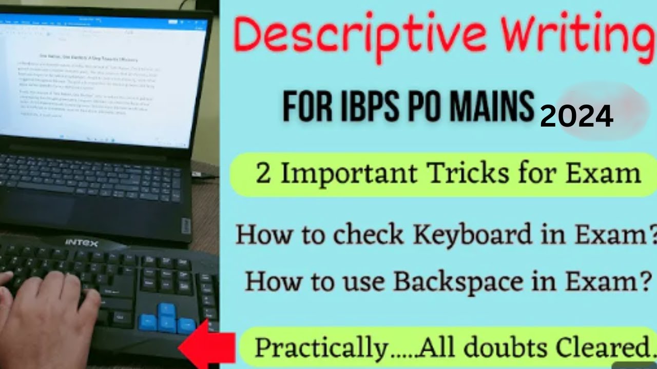 Descriptive Writing for IBPS PO Mains. Imp tricks to follow in exam #descriptive #ibpspomains