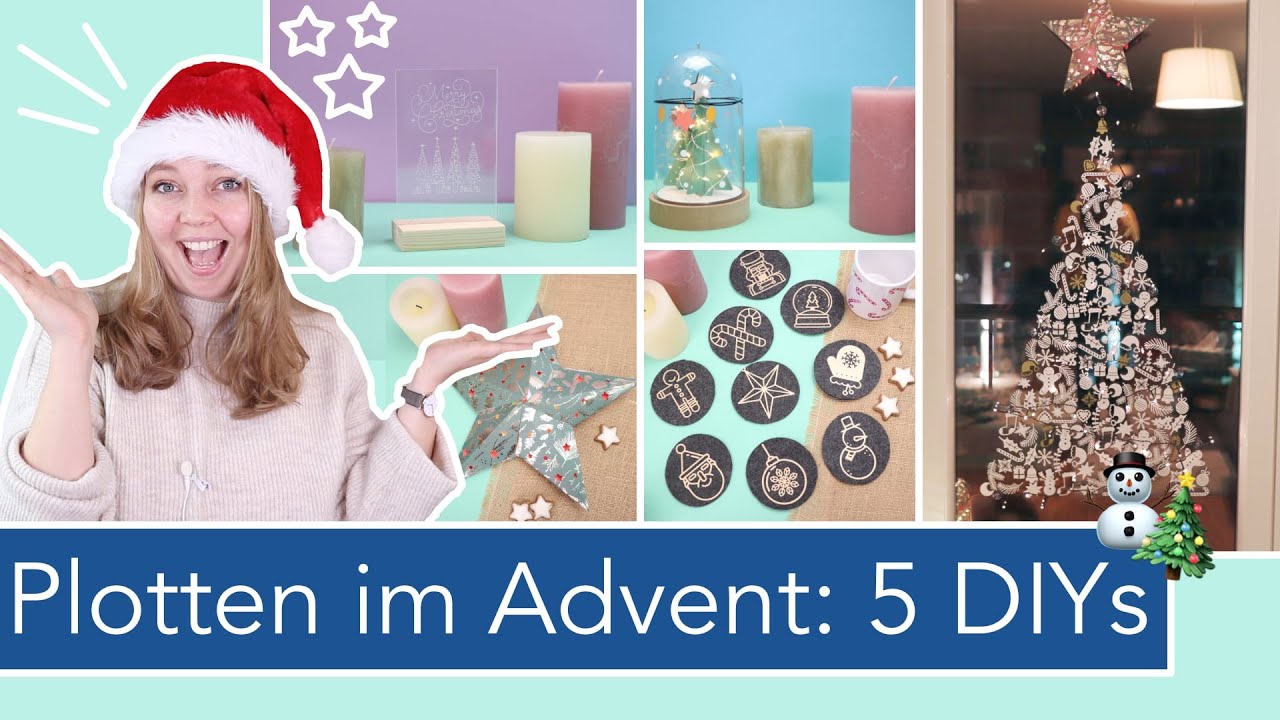 5 DIY Ideen: Plotten im Advent mit kostenlosen Plotterdateien