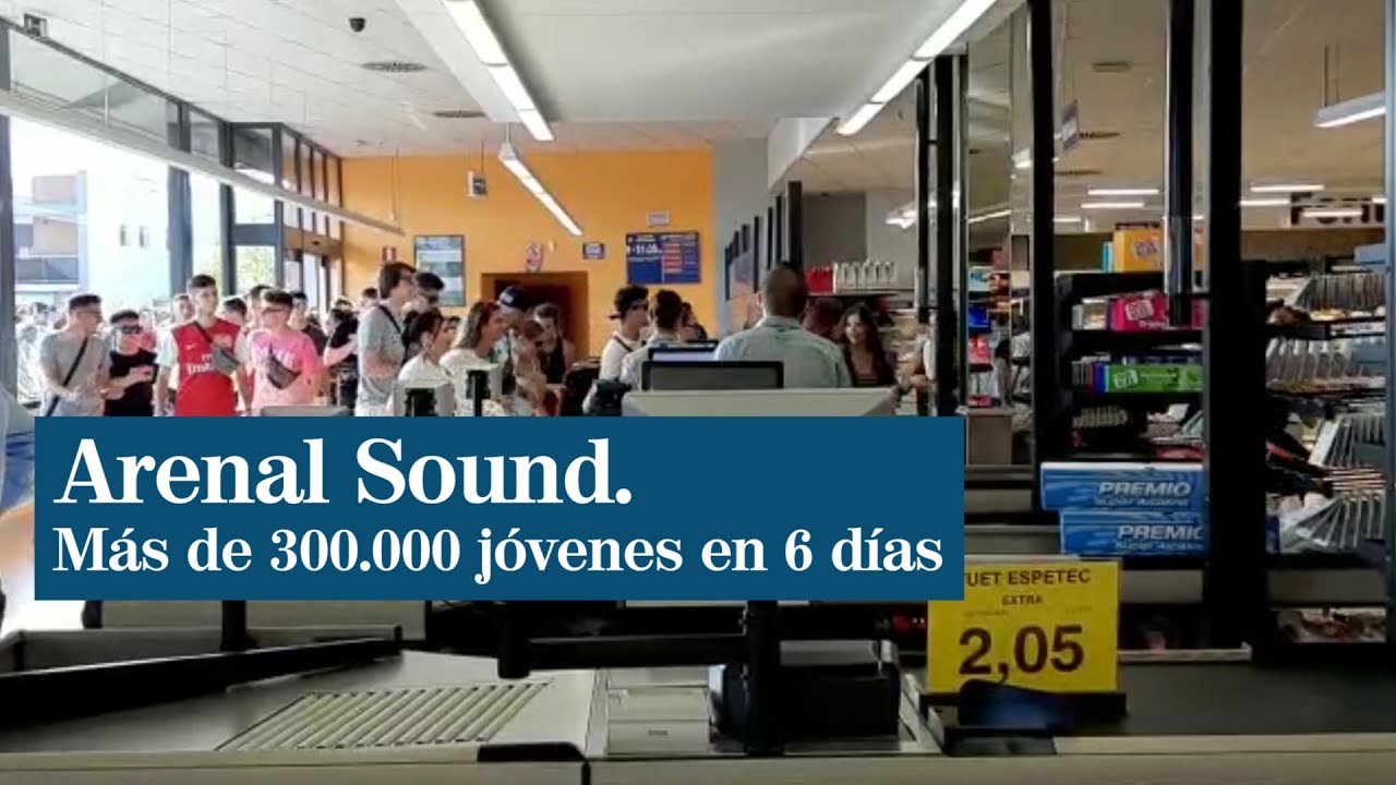 Invasión de adolescentes del Arenal Sound en Burriana