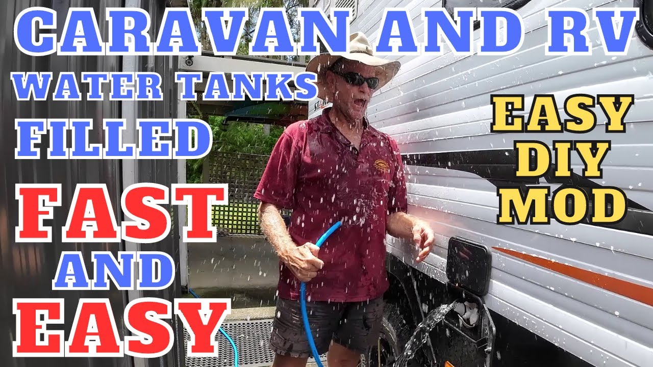 CARAVAN CAMPER and RV water tanks FILLED the EASY way - 100% FULL with NO AIRLOCKS