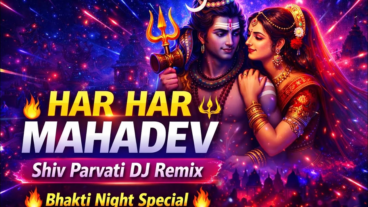 HAR HAR MAHADEV 🔱 Shiv Parvati DJ Remix 2026 | Bhakti Night Special | Mahadev New Song