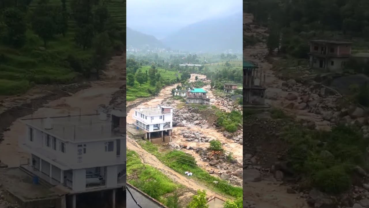 himachal pradesh heavy rain||#himachalwheather #engineeringkings #wethepeople #shorts