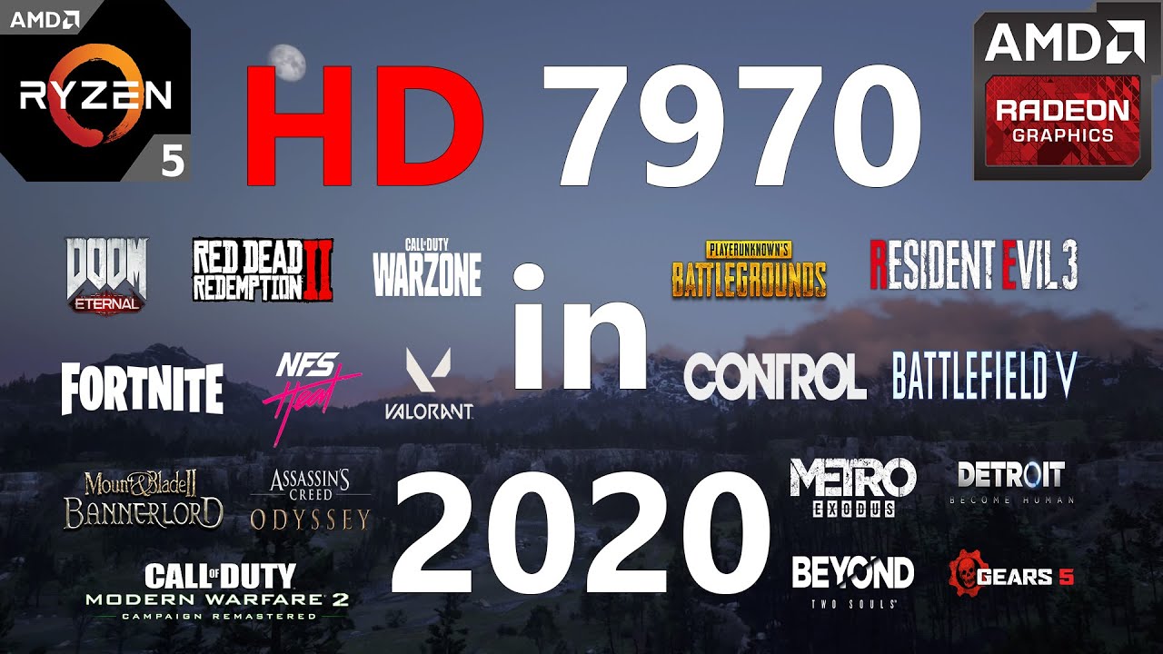 HD 7970 Test in 25 Games in 2020