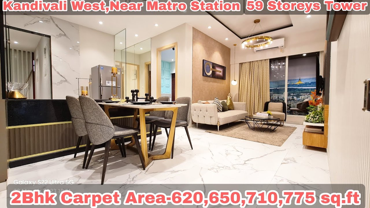2Bhk Sample  Flat Of Ruparel Westsky Kandivali West| Near Matro Station|Prime Location