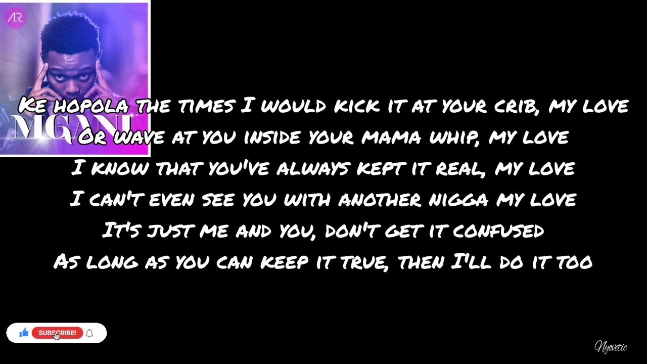 Lyrics For mgani by Areece