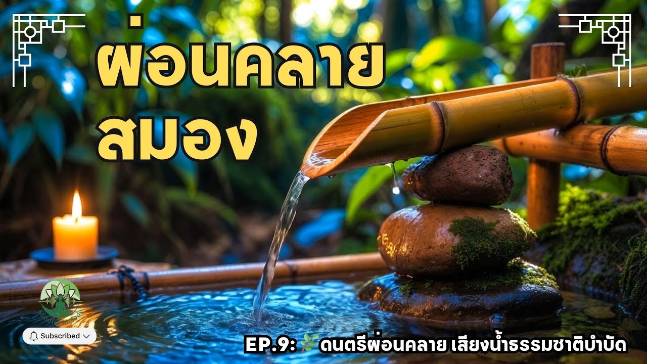 🌿EP.9  : Nature Piano Therapy 🌿ผ่อนคลายสมอง เสียงน้ำธรรมชาติบำบัด บำบัดสมอง