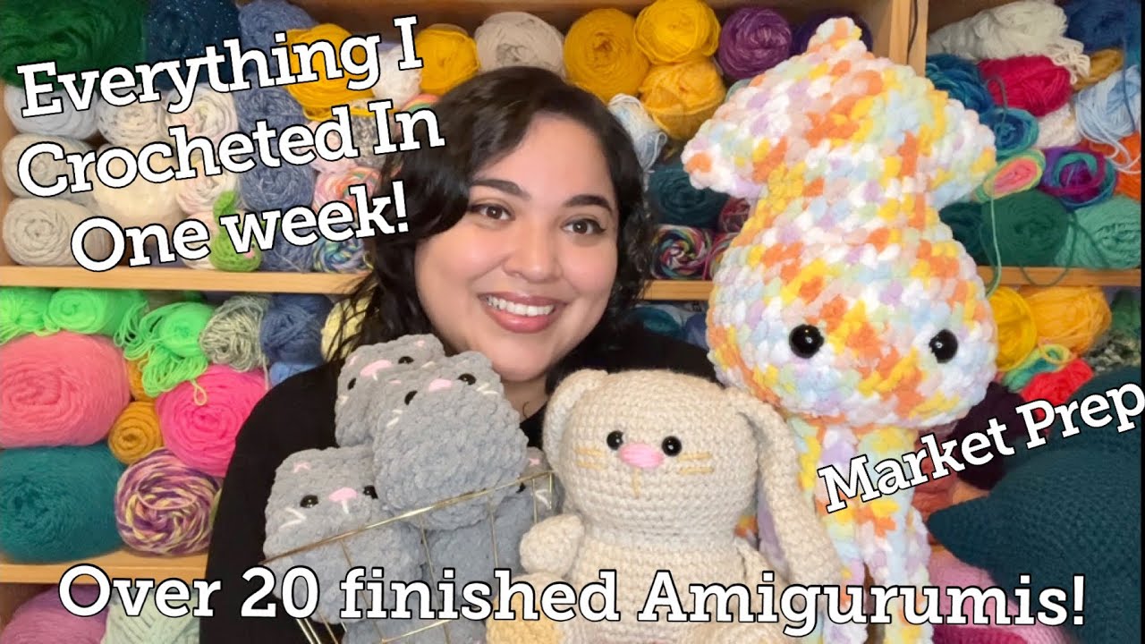 Everything I Crocheted In A Week #20 // Market Prep // Crochet Vlog