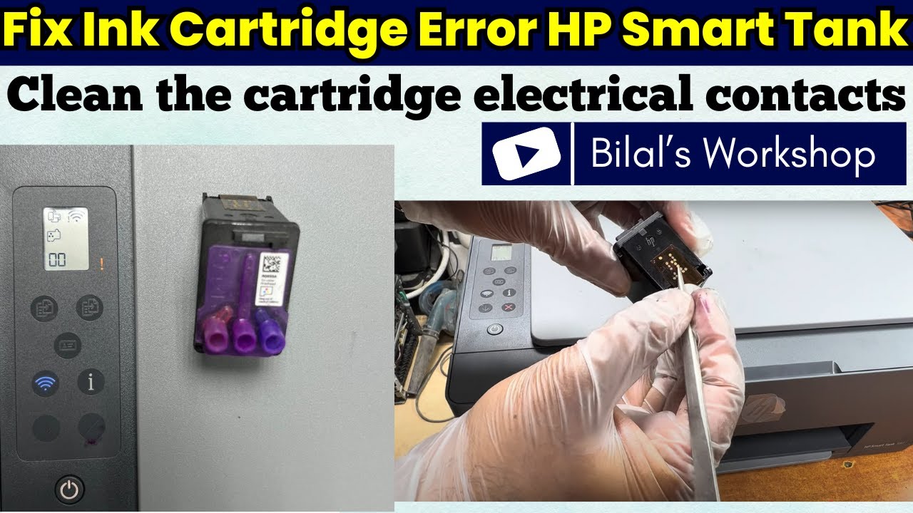 How to fix cartridge problem in HP Smart Tank printer?
