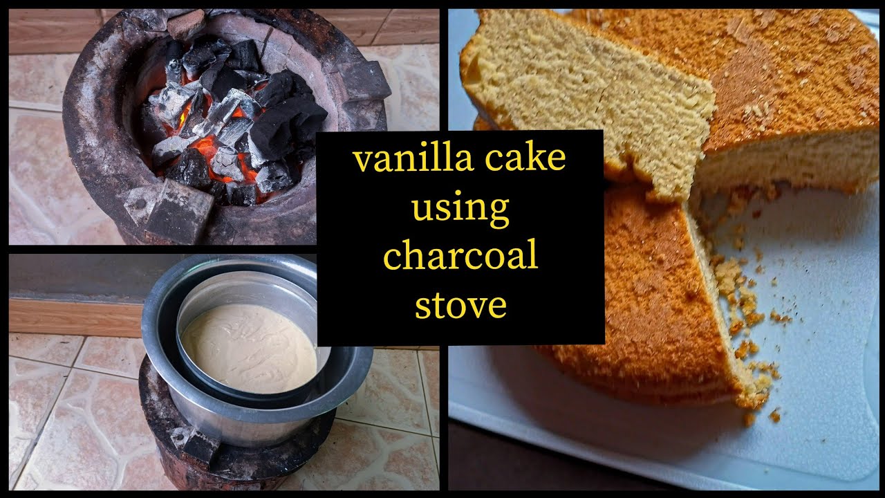 How to bake a cake using a charcoal stove/jiko/vanilla cake recipe. #cake #video #ugandankitchen