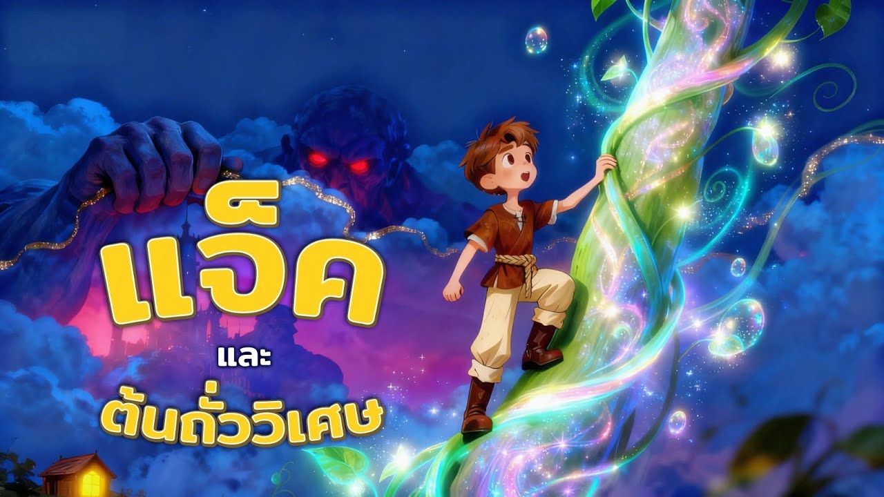 การผจญภัยเหนือเมฆ! แจ็คและต้นถั่วยักษ์ | นิทานก่อนนนน | นิทานเด็ก | Jack And The Beanstalk
