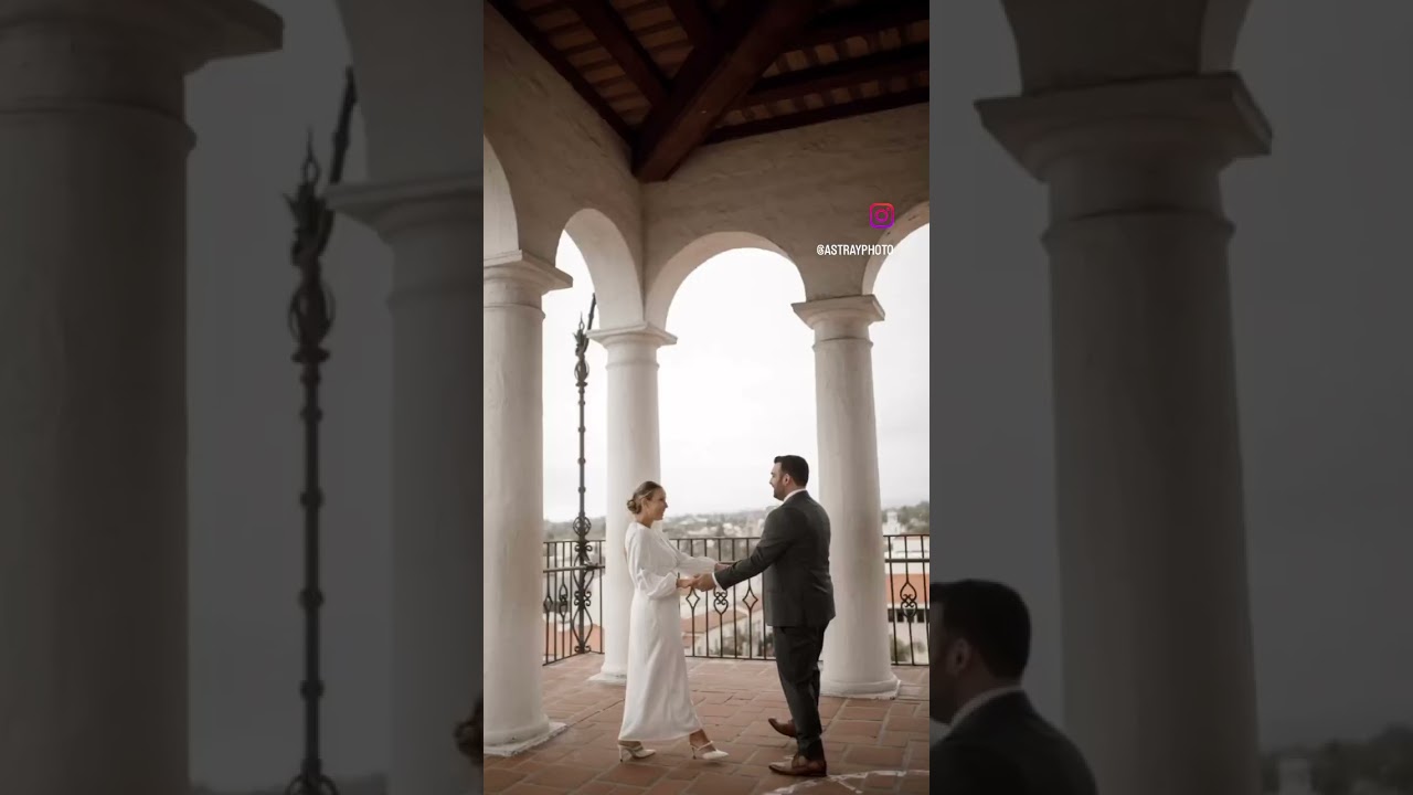 They got married at The Santa Barbara Courthouse