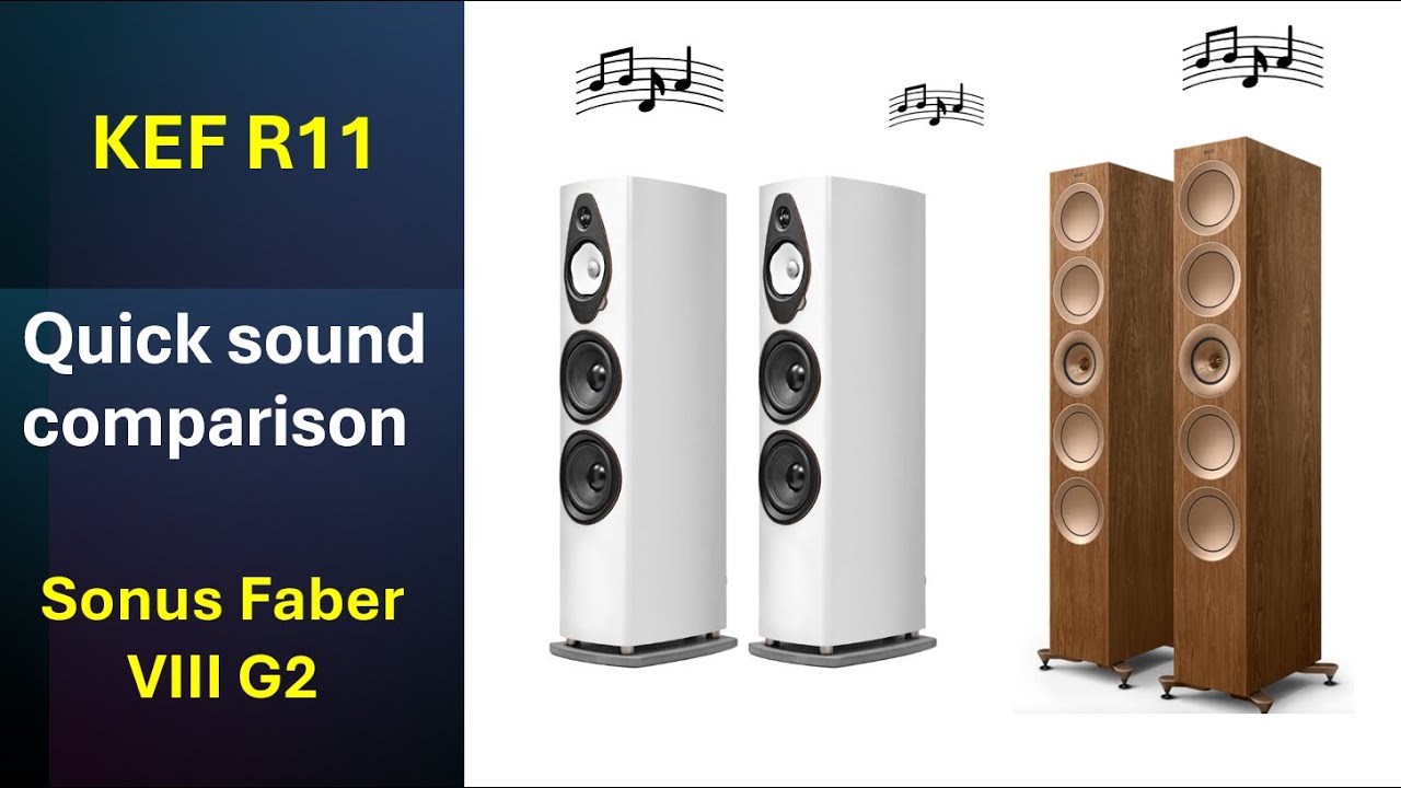 Quick comparison on the  KEF R11 & Sonetto VIII G2 speakers - both great speakers