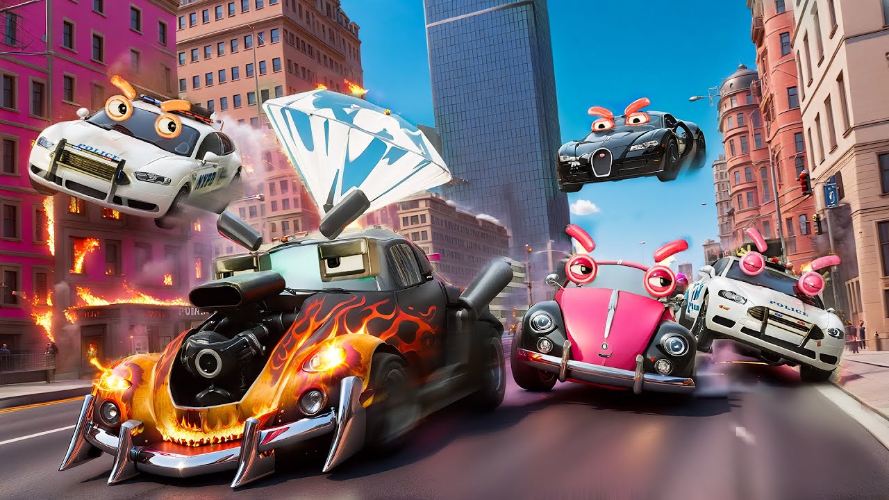 💎 High-Speed Diamond Heist! Vellvete & Fang vs Police Chase 🚔⚡