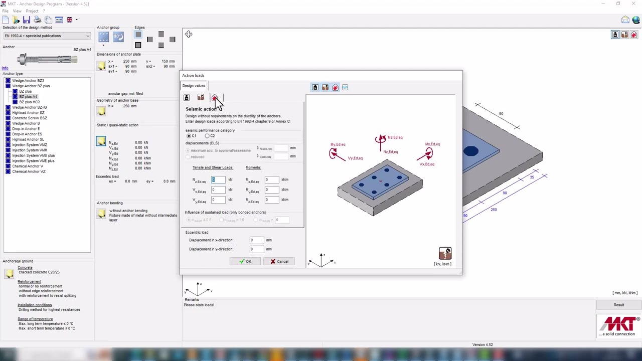 MKT Concrete Anchor Design Software
