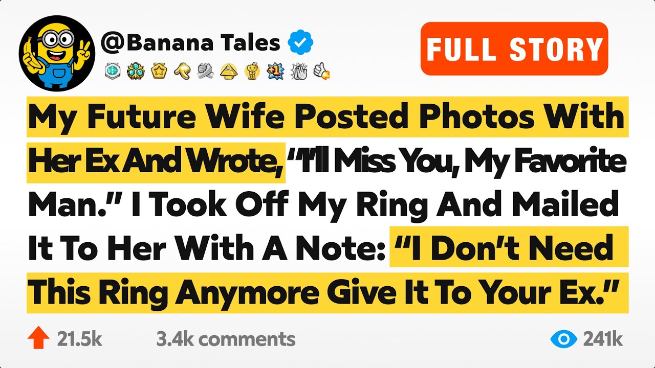 My Future Wife Posted Photos With Her Ex And Wrote, “I’ll Miss You, My Favorite Man.” I Took Off My…