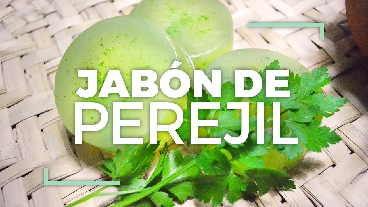 Cómo hacer jabón de glicerina de perejil 💚