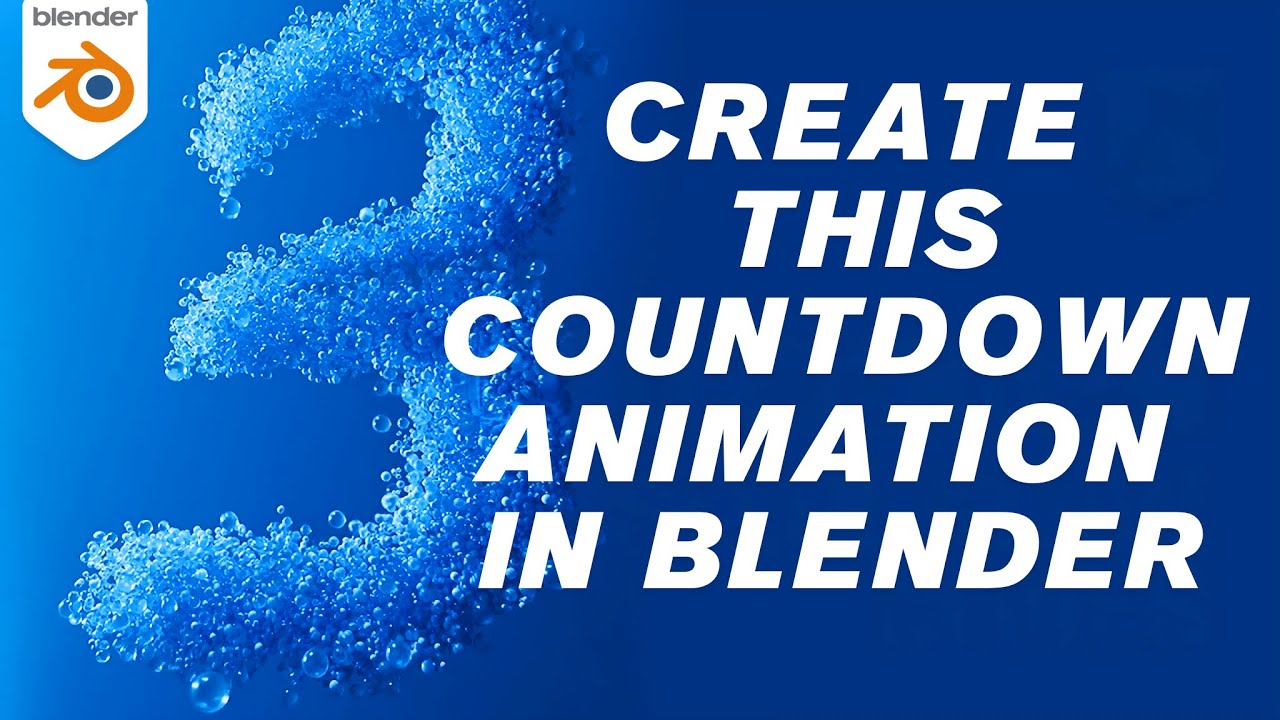 How to Make an Underwater Bubble Countdown in Blender Using Geometry Nodes | Tutorial For Beginners