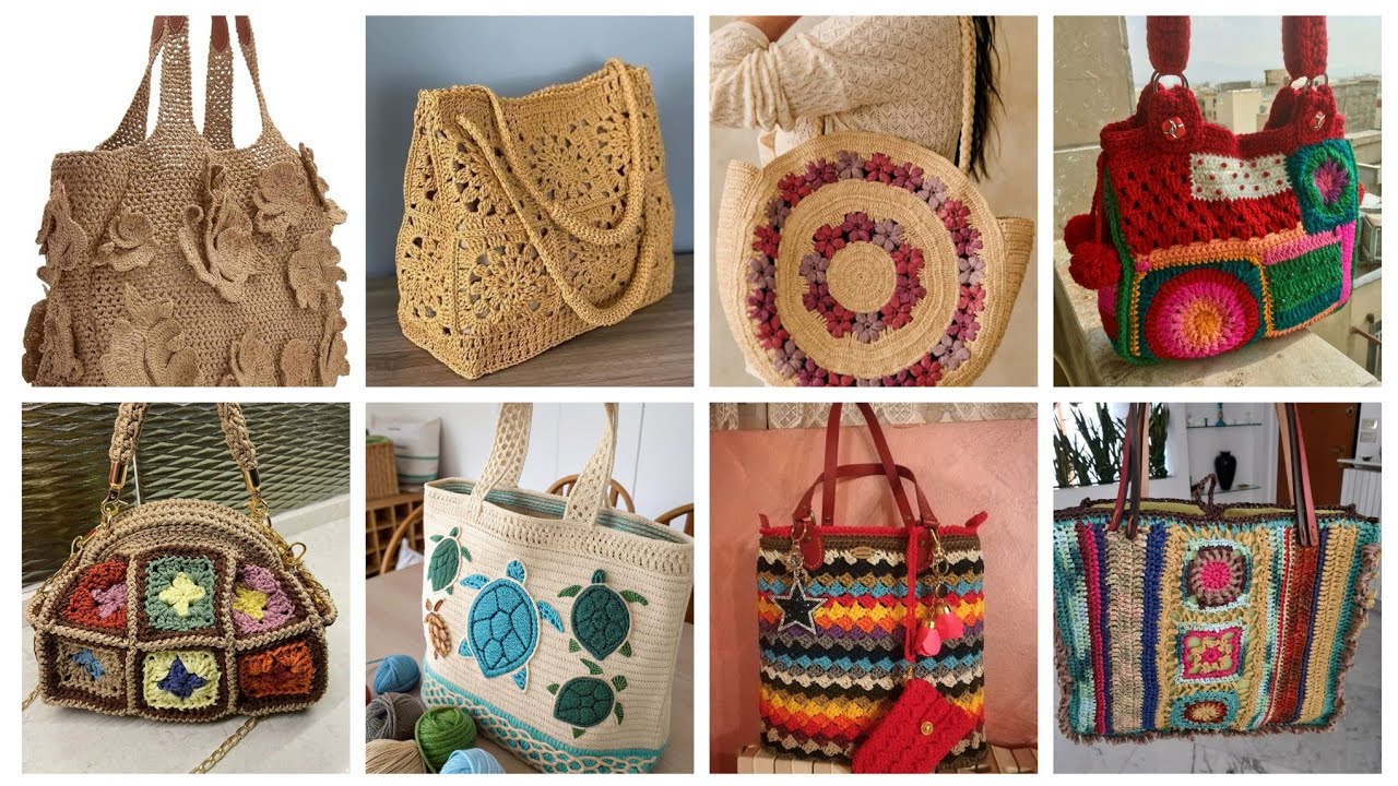 300+attractive Top crochet hand bags Designs ideas for everyone