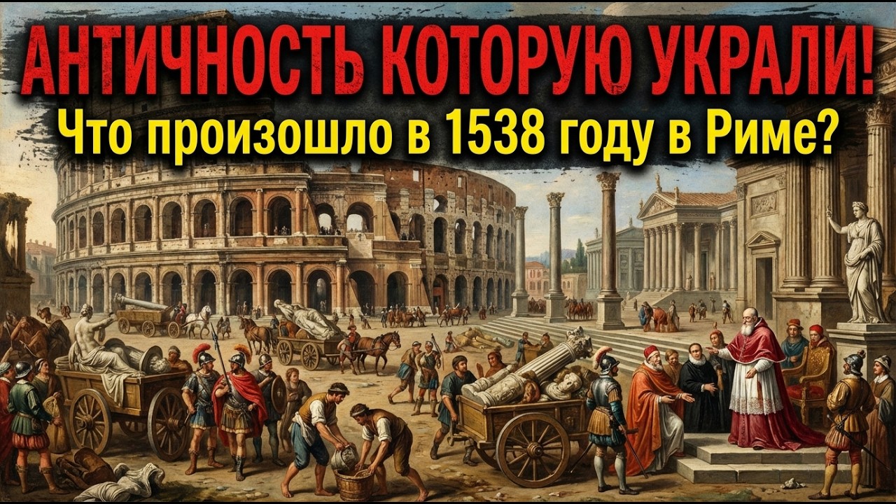 АНТИЧНОСТЬ УКРАЛИ! ЧТО ПРОИЗОШЛО В 1538 ГОДУ В РИМЕ? ГРАВЮРЫ РАСКРЫЛИ ПРАВДУ