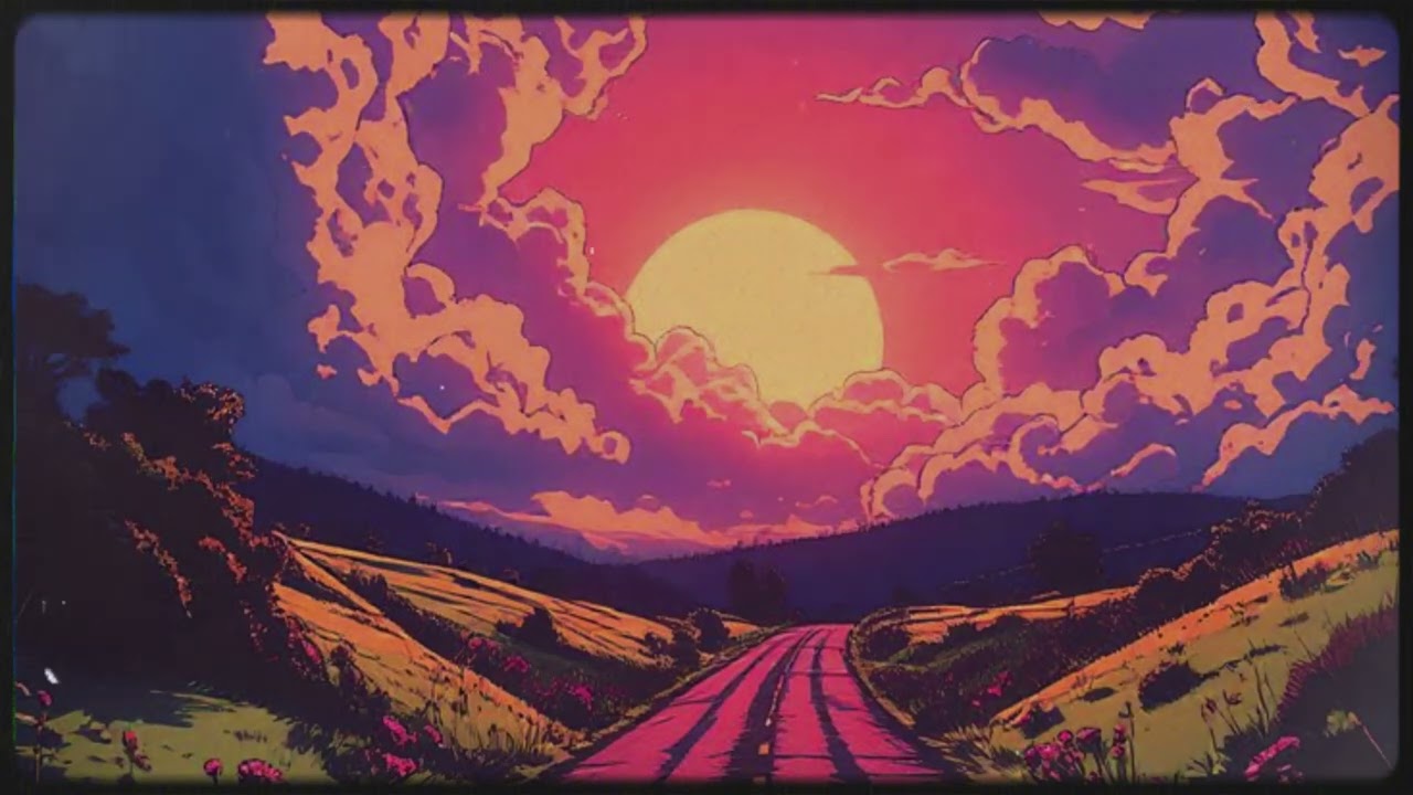 Nostalgic Retro Sunset 🌅 (Free to Use)
