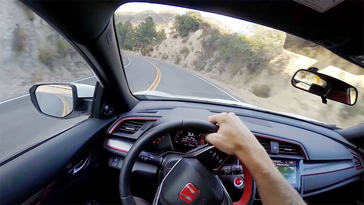 2017 Honda Civic Type R - POV Canyon Drive (Binaural Audio)