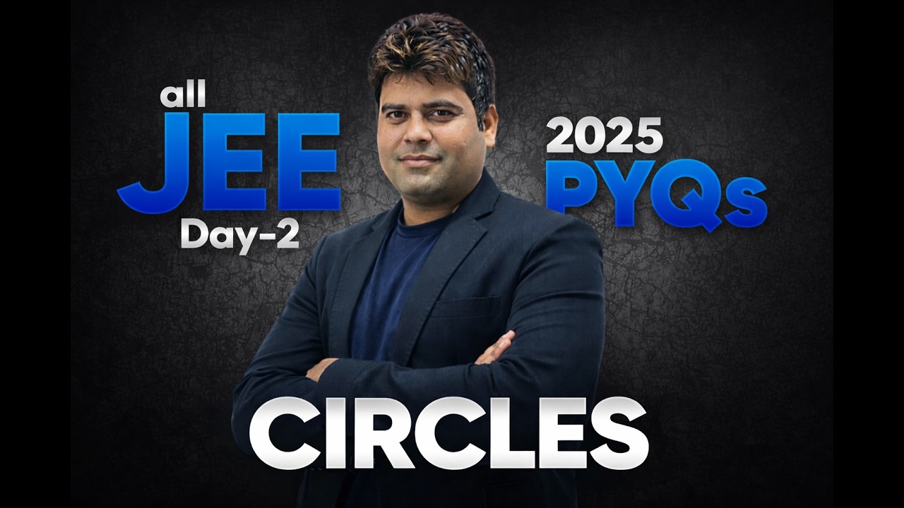 JEE 2025 PYQs – Circles Day-2 | Must Solve Questions Before Exam