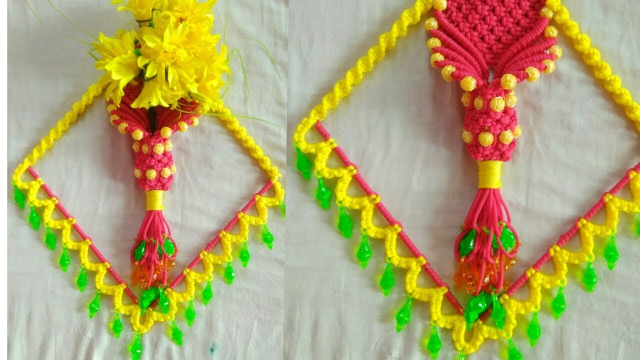 How To Make Macrame Flower Wall Hanging.