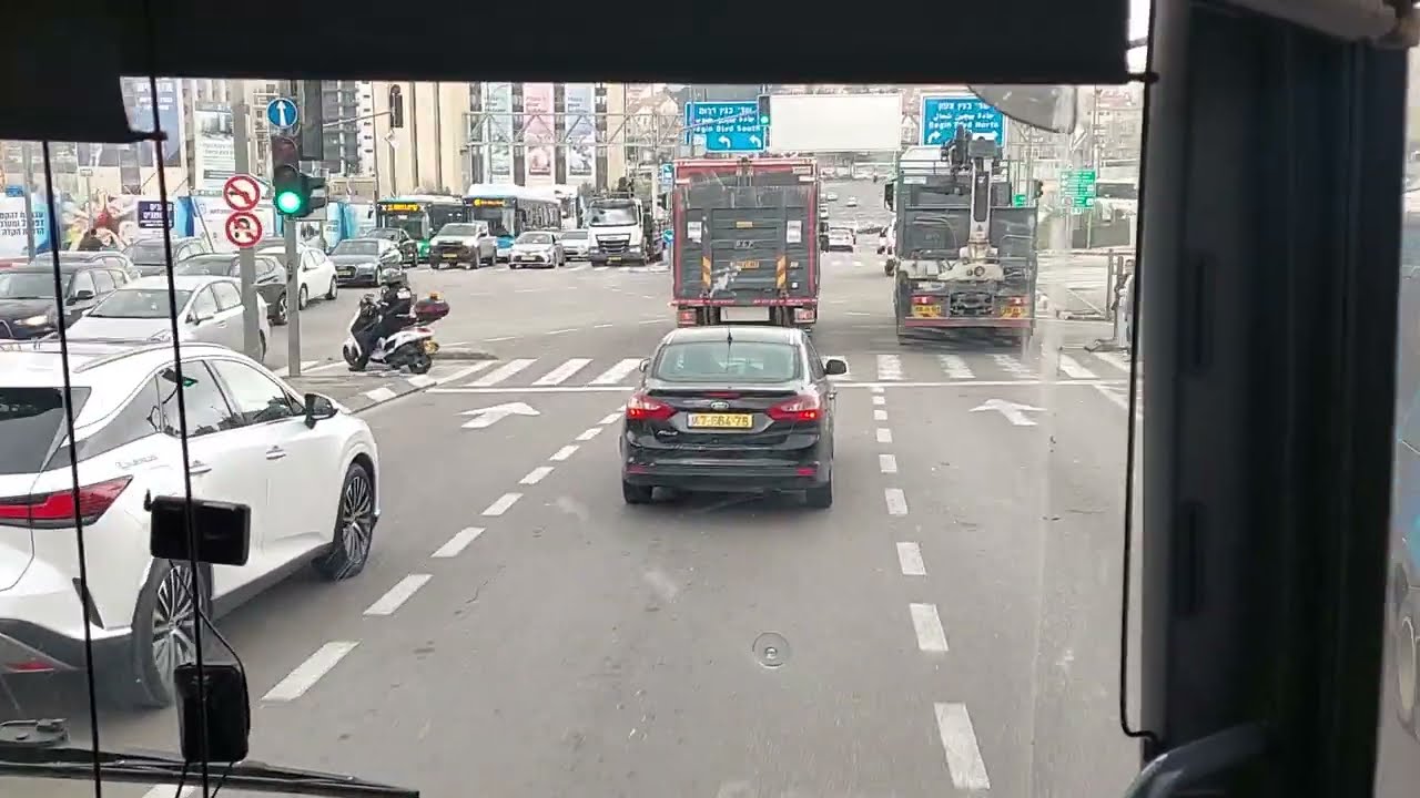 מירושלים לבית שמש דרך הדסה עין כרם וכבישים 386 ו-3866  Jerusalem to Bet Shemesh via Hadassah & roads