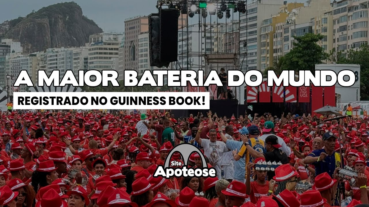 A MAIOR BATERIA DO MUNDO |  FAN FEST RIO CAPITAL DO CARNAVAL | PRAIA DE COPACABANA