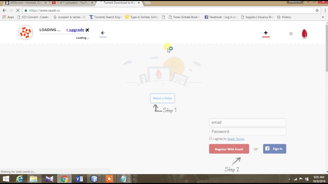 How to make seedr account