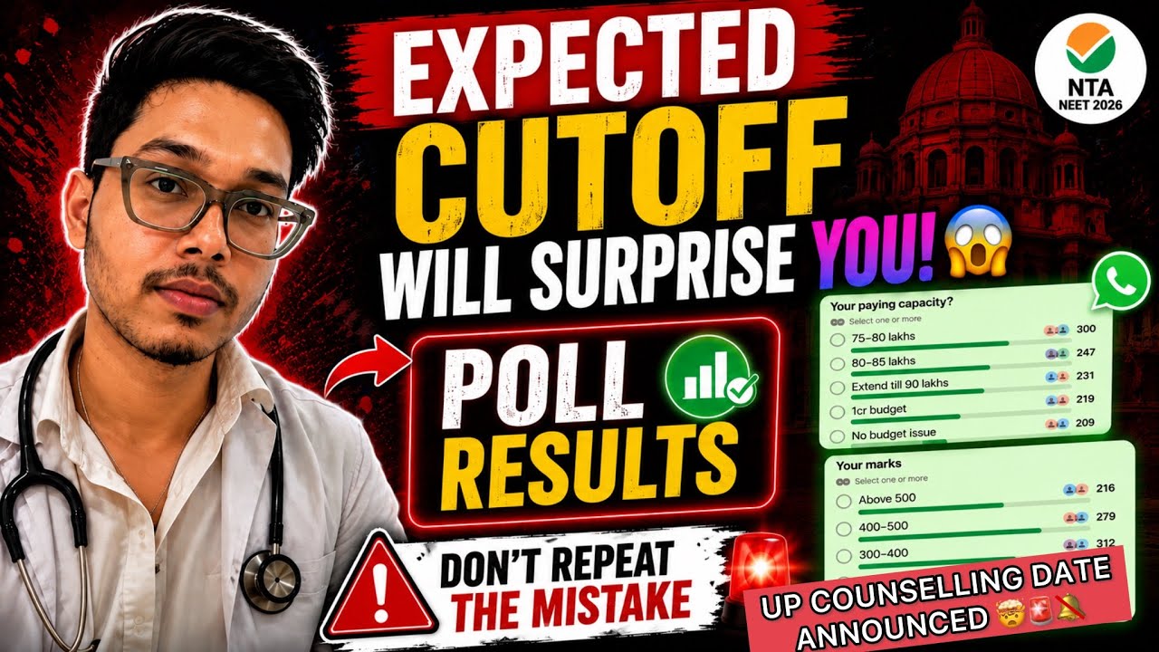 EXPECTED CUTOFF W* POLL RESULTS Revealing The TRUTH😱| UP COUNSELLING DATES | Don&rsquo;t Repeat  MISTAKES 