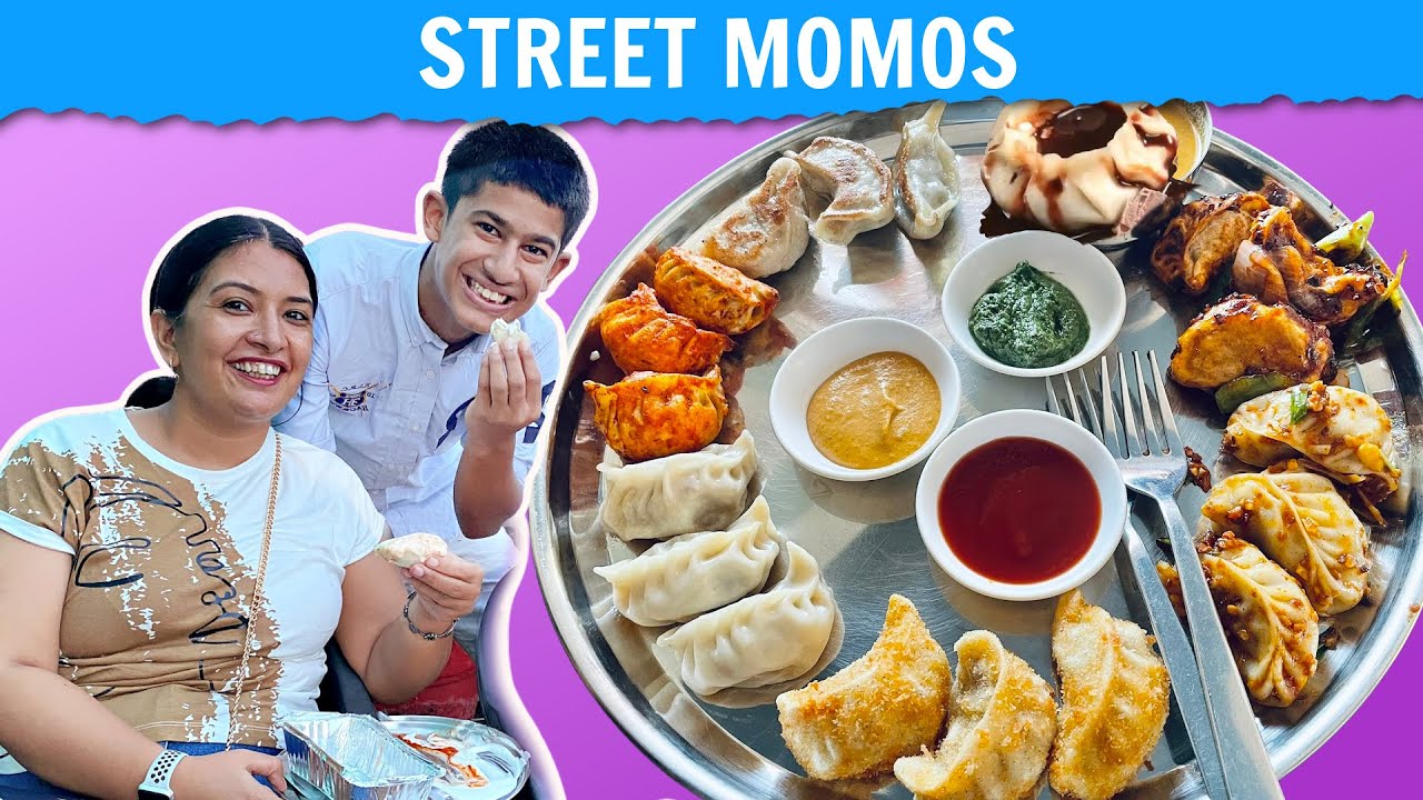 Street MOMOS Food Vlog | CookWithNisha