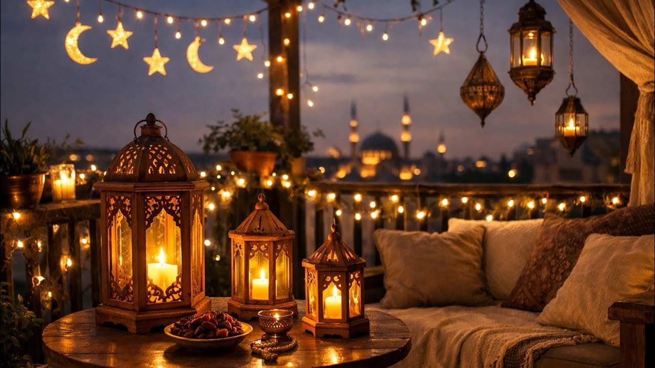 ليالي رمضان 2026  🎶 سحر الموسيقى الرمضانية وأجواء هادئة من الفوانيس #ramadan2026