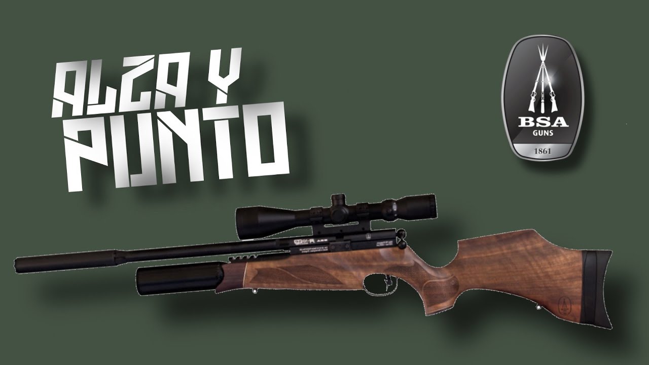 Carabina BSA R10 SE Walnut CCS en Español #airecomprimido #airgun #gamo #pcp #bsa #r10 #alzaypunto