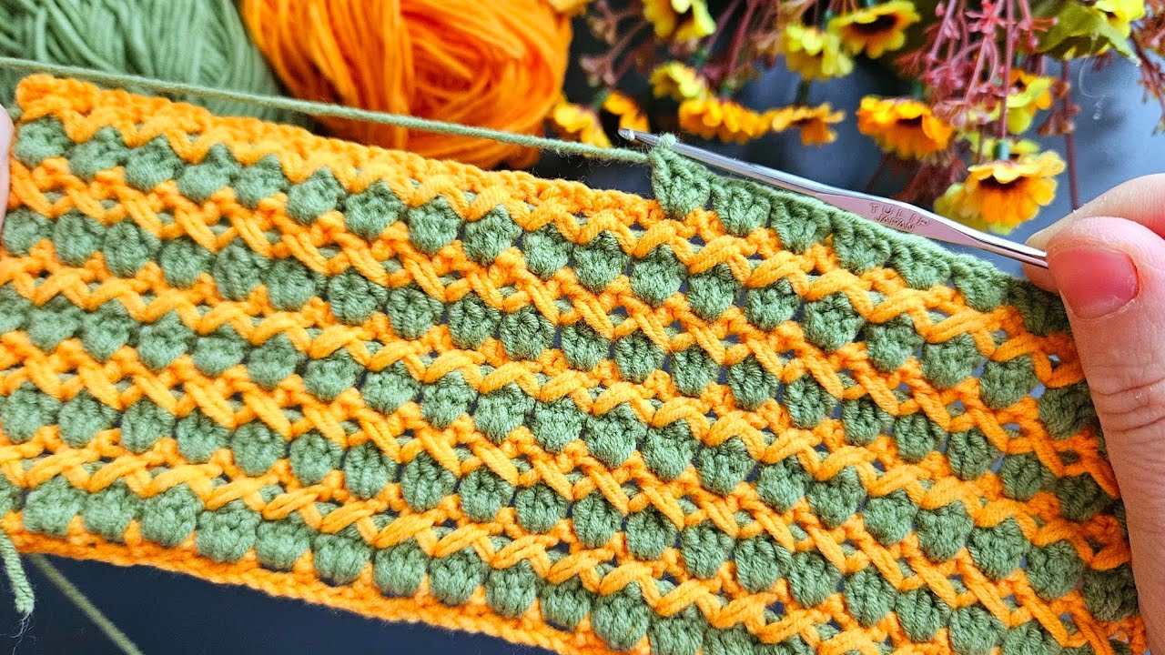 Crochet Stitch for Baby Blanket, Bag, Sweater - Scarf 